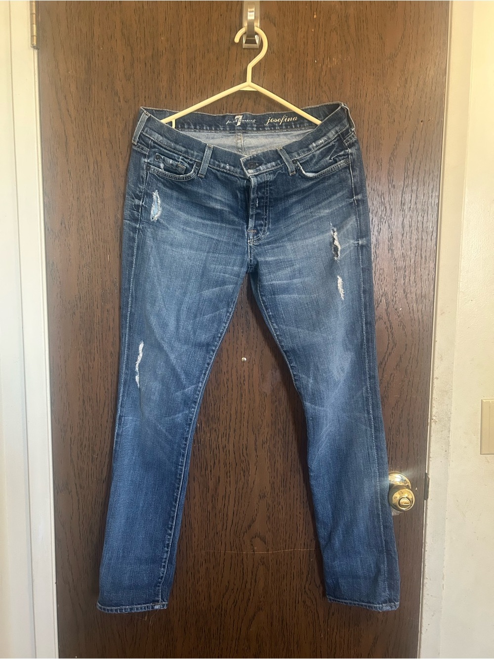 Distressed Blue Women’s Jeans